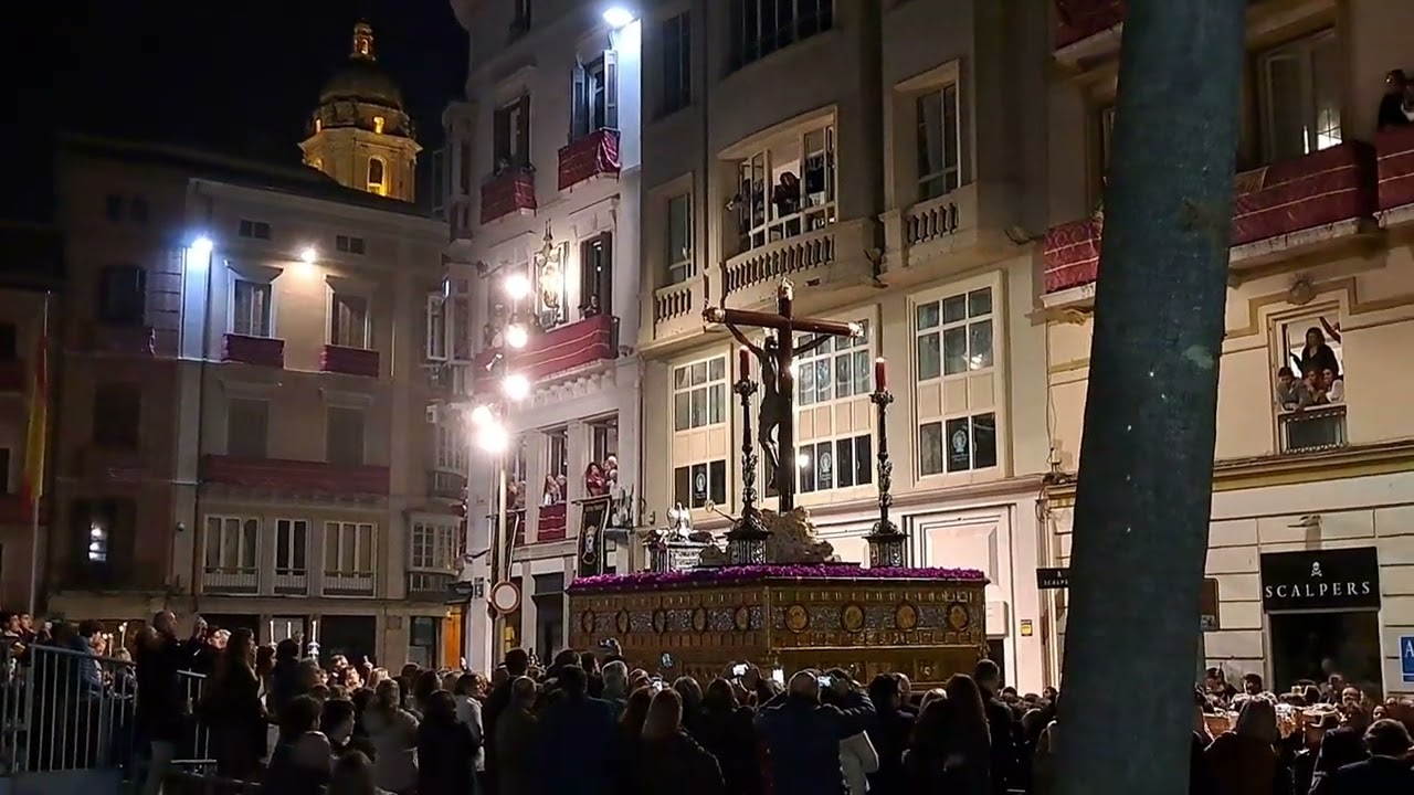 SANTÍSIMO CRISTO DE LA EXPIRACIÓN  ENTRADA TRIBUNA  SEMANA SANTA MÁLAGA 2023