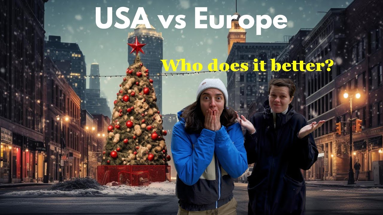 European Residents visit USA Christmas Markets in Detroit, Michigan