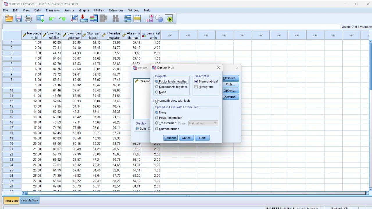 test statistic parametrik dan non parametrik (spss) irgi novrianto