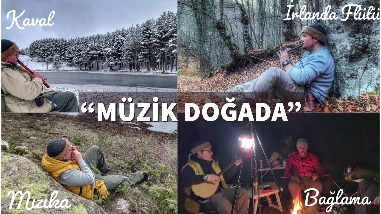 M&uuml;zik Doğada - 4 Farklı &Ccedil;algıyla Ezgiler - Mızıka - Bağlama - İrlanda Fl&uuml;t&uuml; - Kaval - Doğa İ&ccedil;in &Ccedil;al