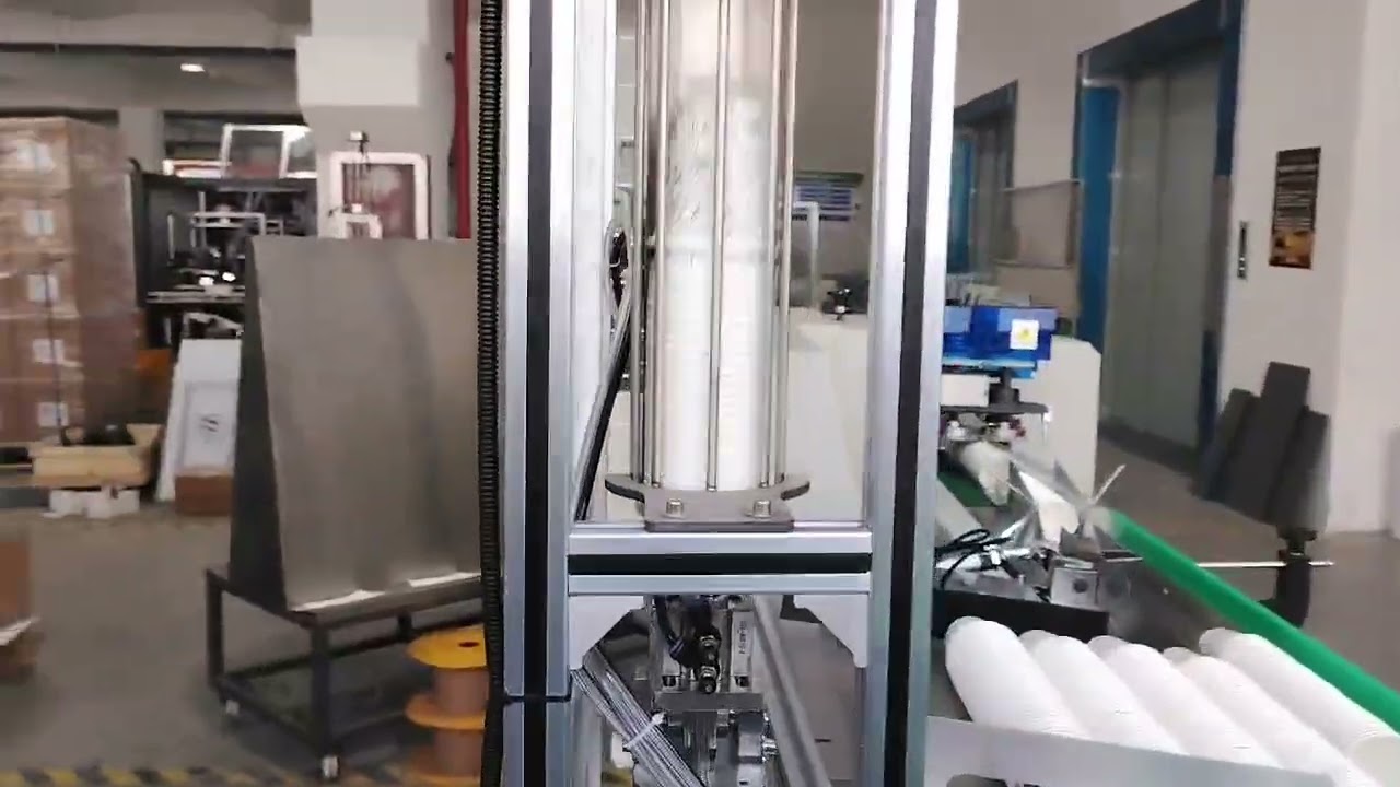 Customized 7oz servo motors paper cup machine connect packaging machine has been produced