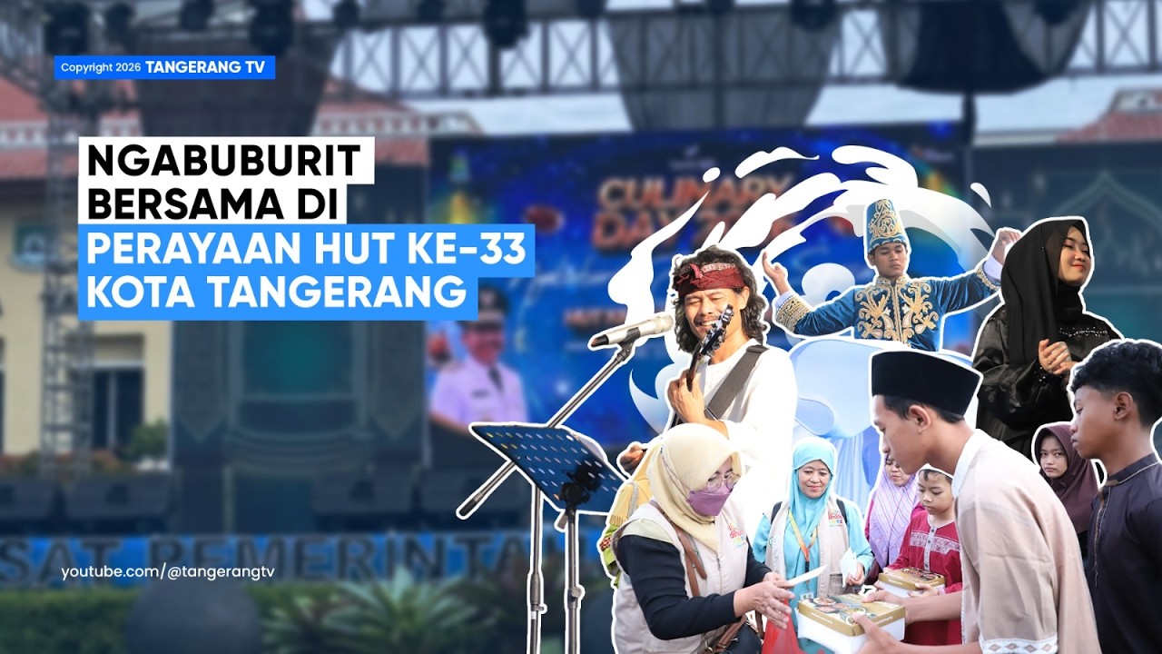 Ngabuburit Bersama di Perayaan HUT ke-33 Kota Tangerang, Santunan 3.300 Anak Yatim [TangerangTV]