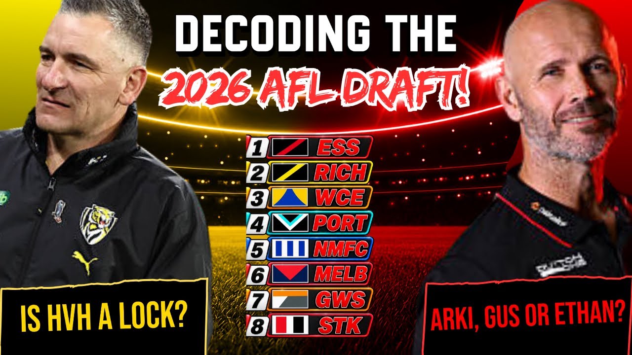 Драфт AFL 2026 может стать полным хаосом! (И это будет невероятно)