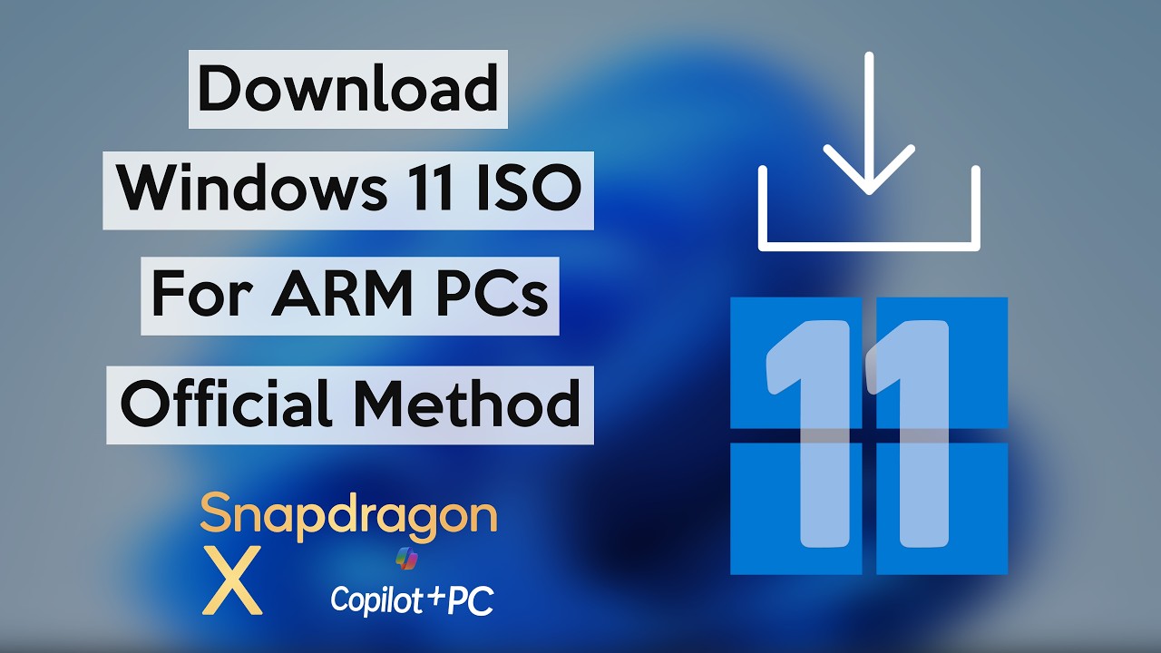 How to Download Windows 11 ISO File for ARM PCs (Official)