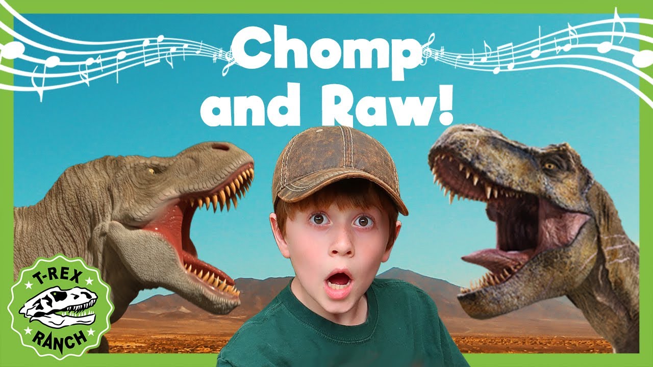 Chomp and Roar Like a Dinosaur!! T-Rex Ranch! Giant T-Rex & More Dinosaurs! Songs For Kids!