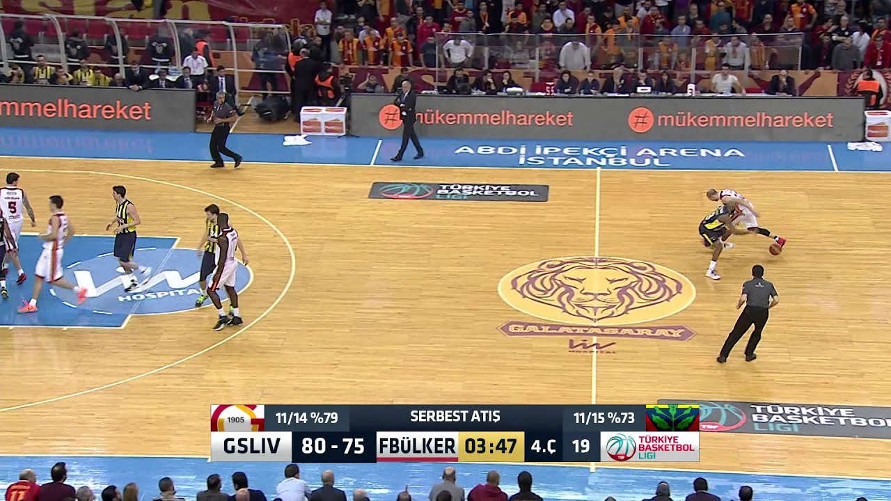 Galatasaray Liv Hospital - Fenerbahçe Ülker Maç Özeti Türkiye Basketbol Ligi