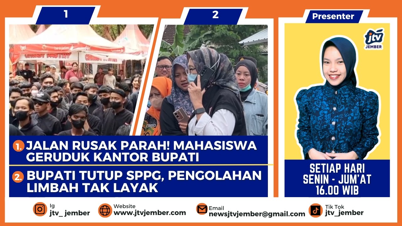 [LIVE] Mahasiswa Kepung Pemkab Bondowoso! Tuntut Perbaikan Jalan 100 KM Tahun Ini - BTK