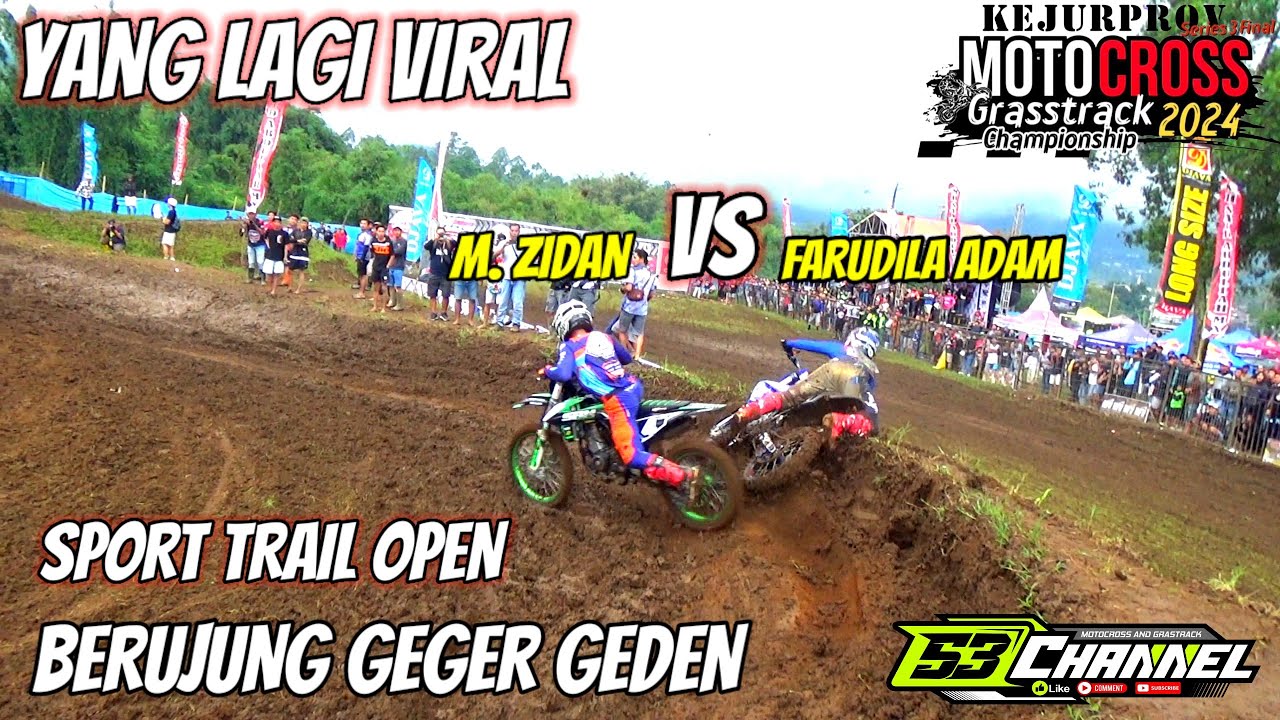 M. ZIDAN VS FARUDILA ADAM YANG LAGI VIRAL ‼️SPORT TRAIL OPEN‼️SAMPAI BERLANJUT KE PEDOCK