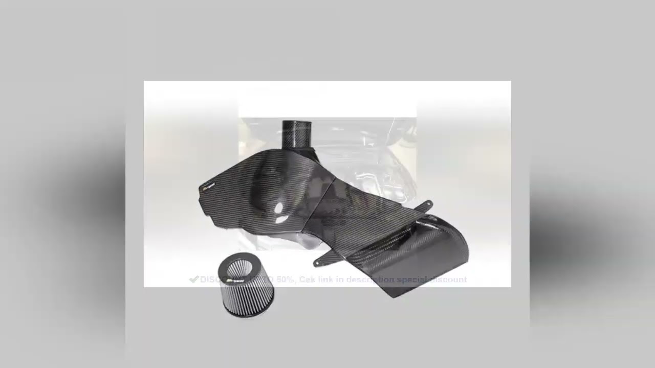 Hot Pressing Tank Craft Quality 100% Dry Carbon Fiber Cold Air Intake System for S4 S5 B8 EA837