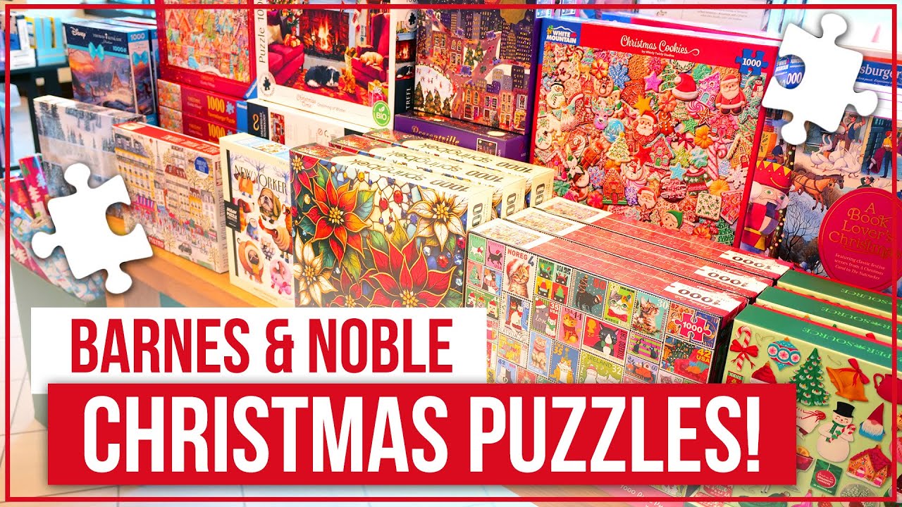 BARNES & NOBLE Christmas Puzzles Have Arrived! 😍🎄 Jigsaw Puzzle Shop-with-Me!