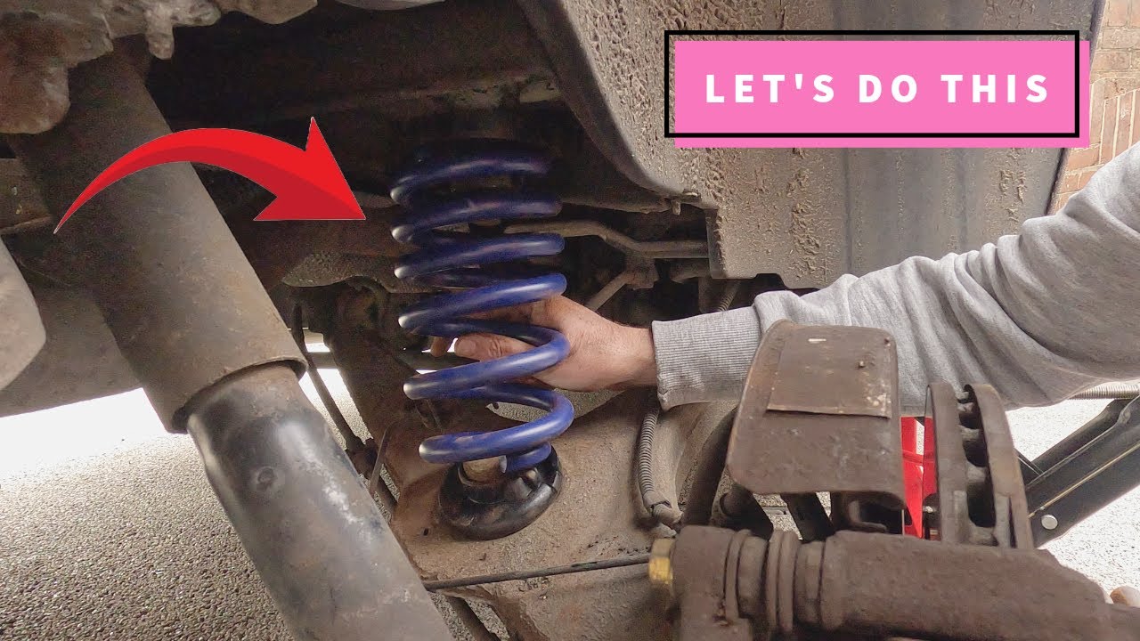 How To Replace A Broken Rear Spring On A VW T5 Transporter, Caravan Isn't Going Anywhere!!!
