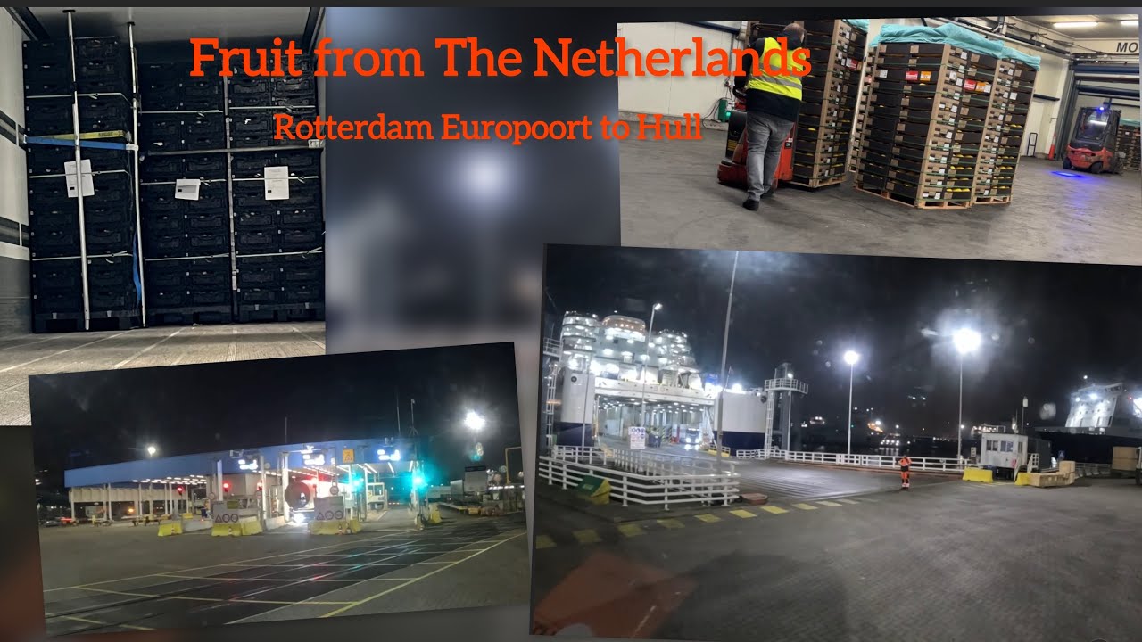 Loading Rotterdam Ferry from Europoort to Hull