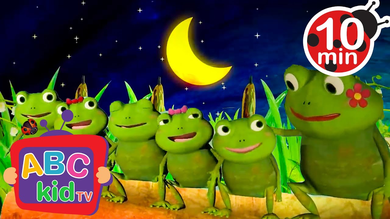 Five Jumping Frogs 🐸| | Animal Stories for Toddlers - ABC Kid TV | Nursery Rhymes & Kids Songs