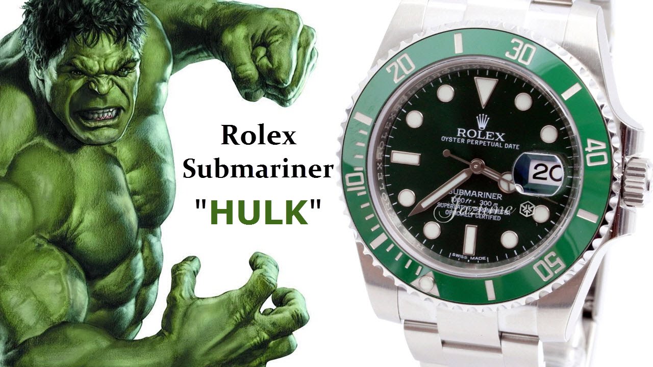 ▶ Green Rolex Submariner 116610LV, 