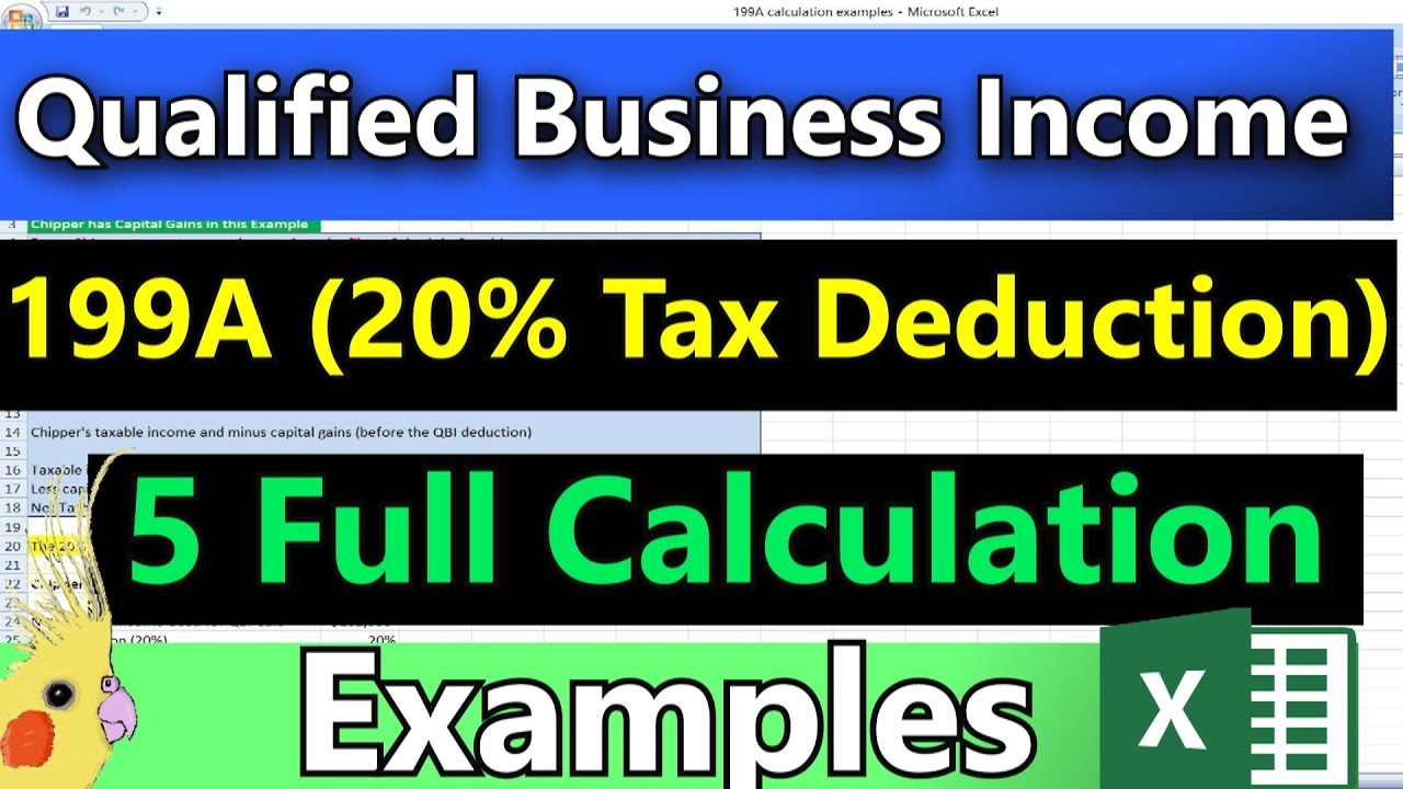 (How to Calculate the 20% 199A QBI Deduction) - Very Detailed (20% Business Tax Deduction Explained)
