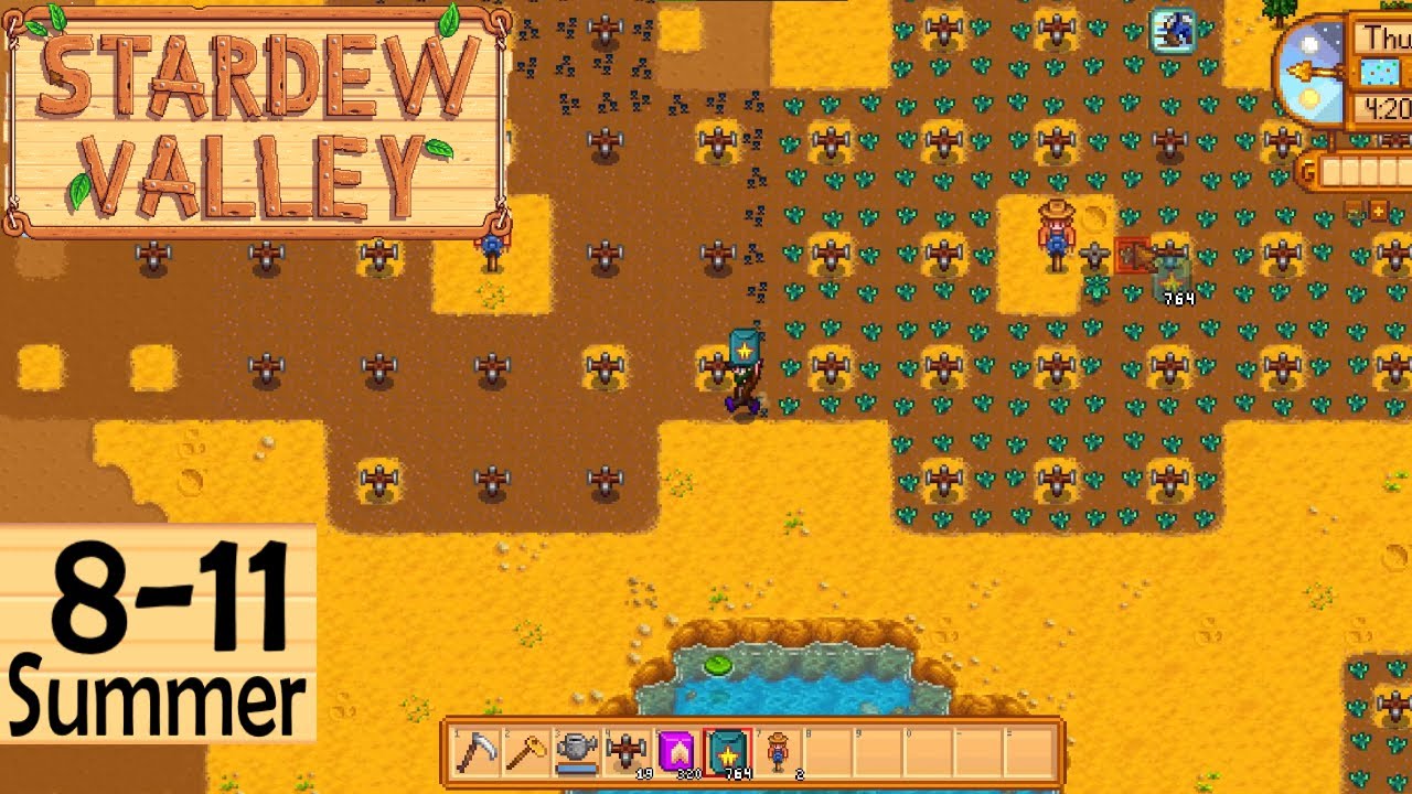 Planting LOTS of Starfruit - Stardew Valley 1.5 MIN/MAX + 100% Perfection Guide Summer 8-11