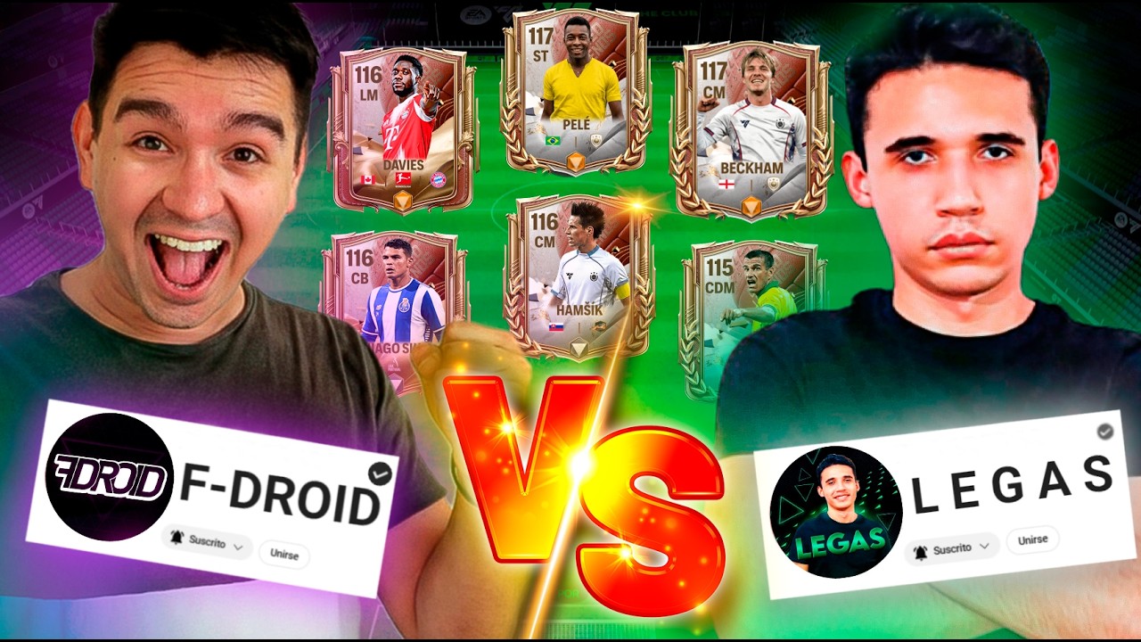 F DROID VS LEGAS en FC MOBILE | #YoutubersLeague | Jornada 4