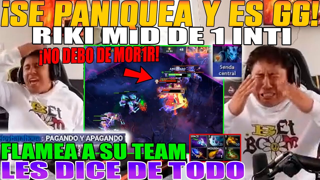 SE PANIQUE A ULTIMO MINUTO!! MACARIUS SE REGALA CON SU RIKI MID DE 1 INTI, CULPA A TEAM DOTA 2