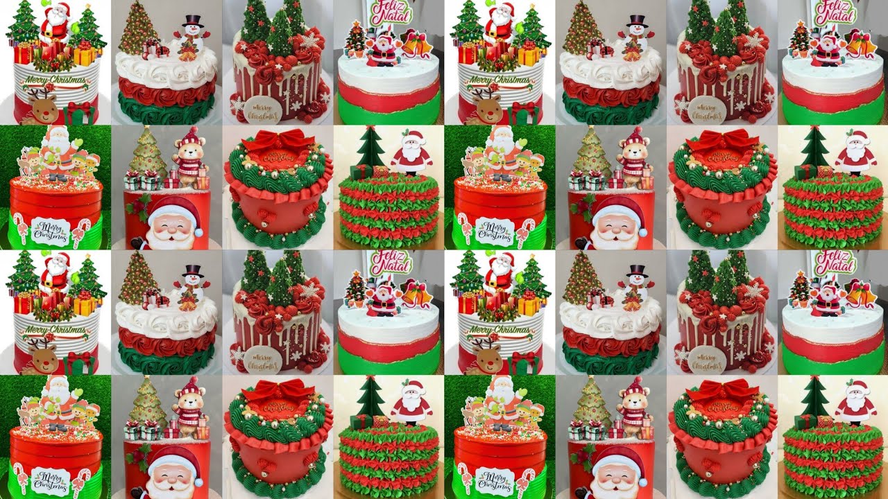 🎉Christmas Cake Decoration Ideas/Christmas Cake Decorating Ideas/Christmas Cake#cake