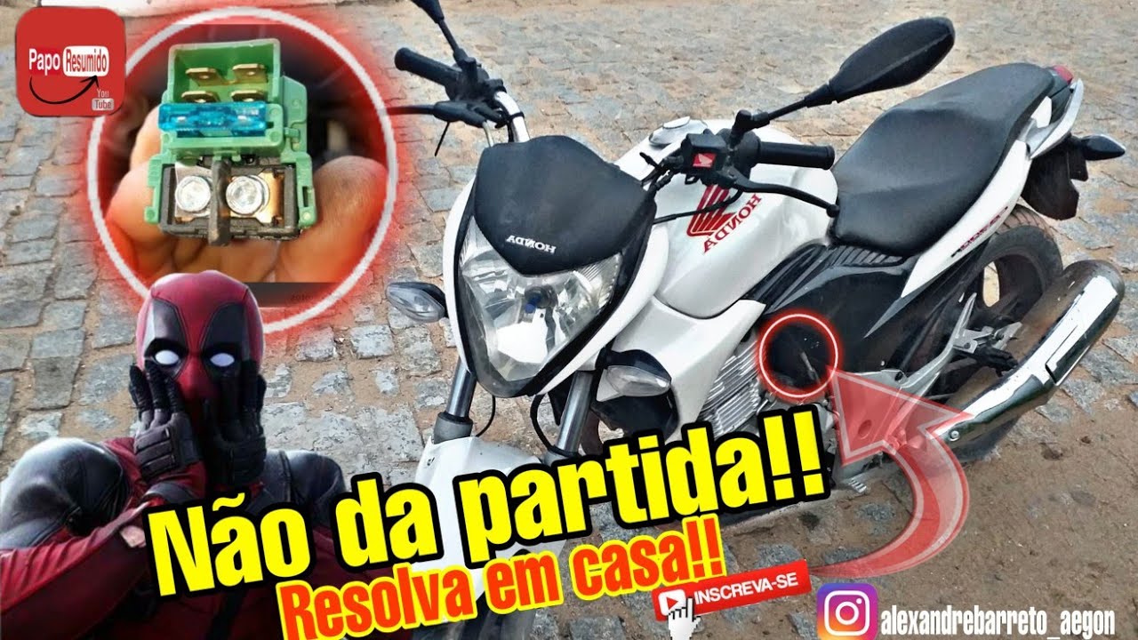 CB 300 Não da partida!! Como descobrir os problemas em casa !!