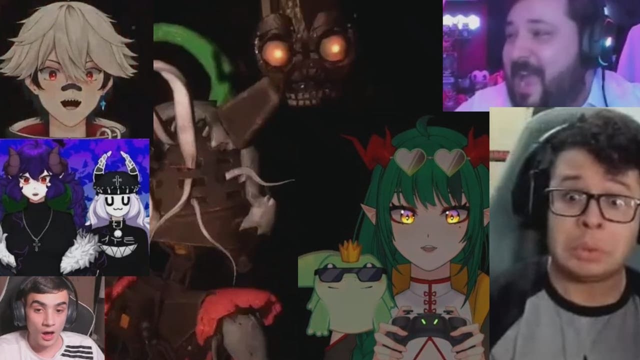 YOUTUBERS REAGINDO AO THE MIMIC E A TRAIÇÃO DO GREGORY EM FNAF Security Breach Ruin(+12)