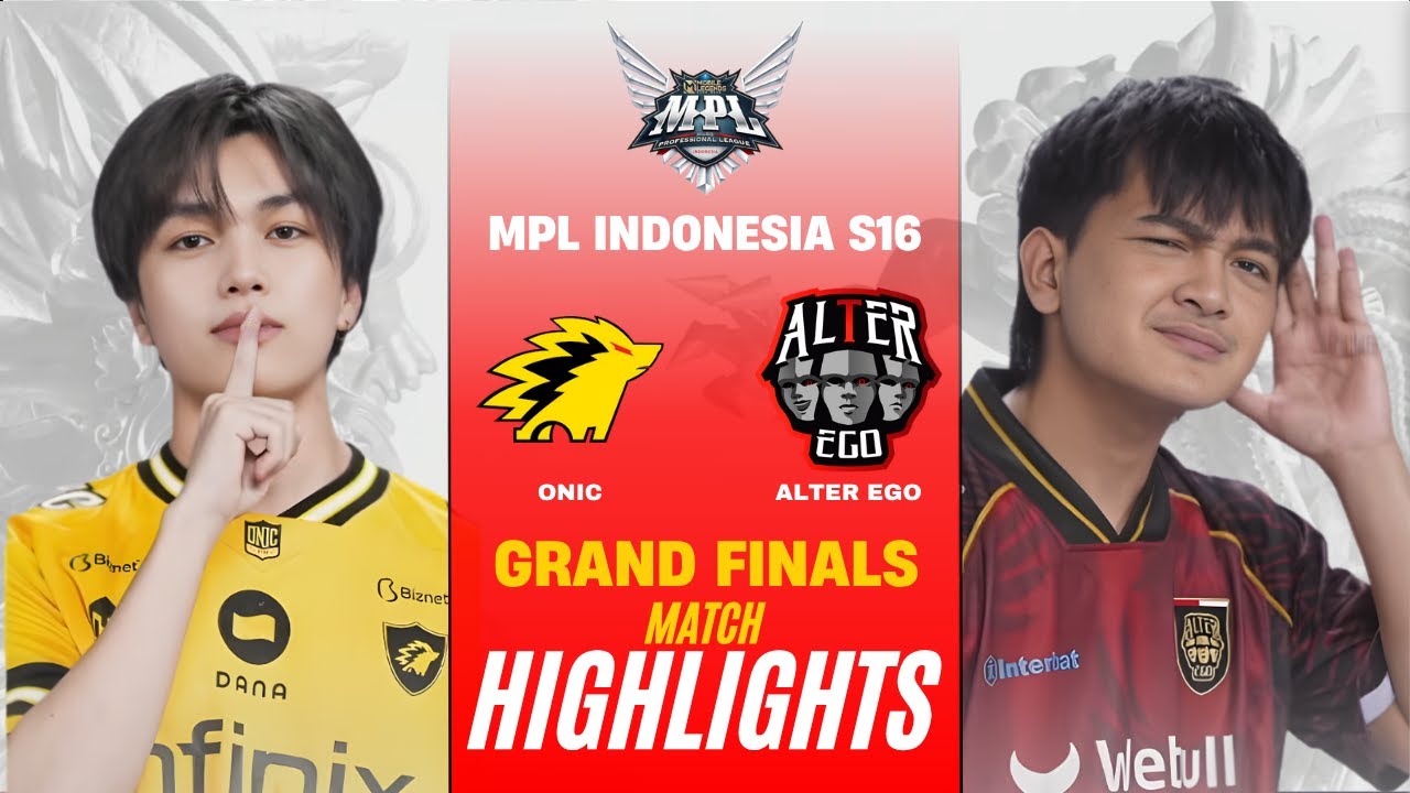 [HIGHLIGHTS] ONIC vs ALTER EGO MPL ID S16 GRAND FINALS | ONIC vs AE