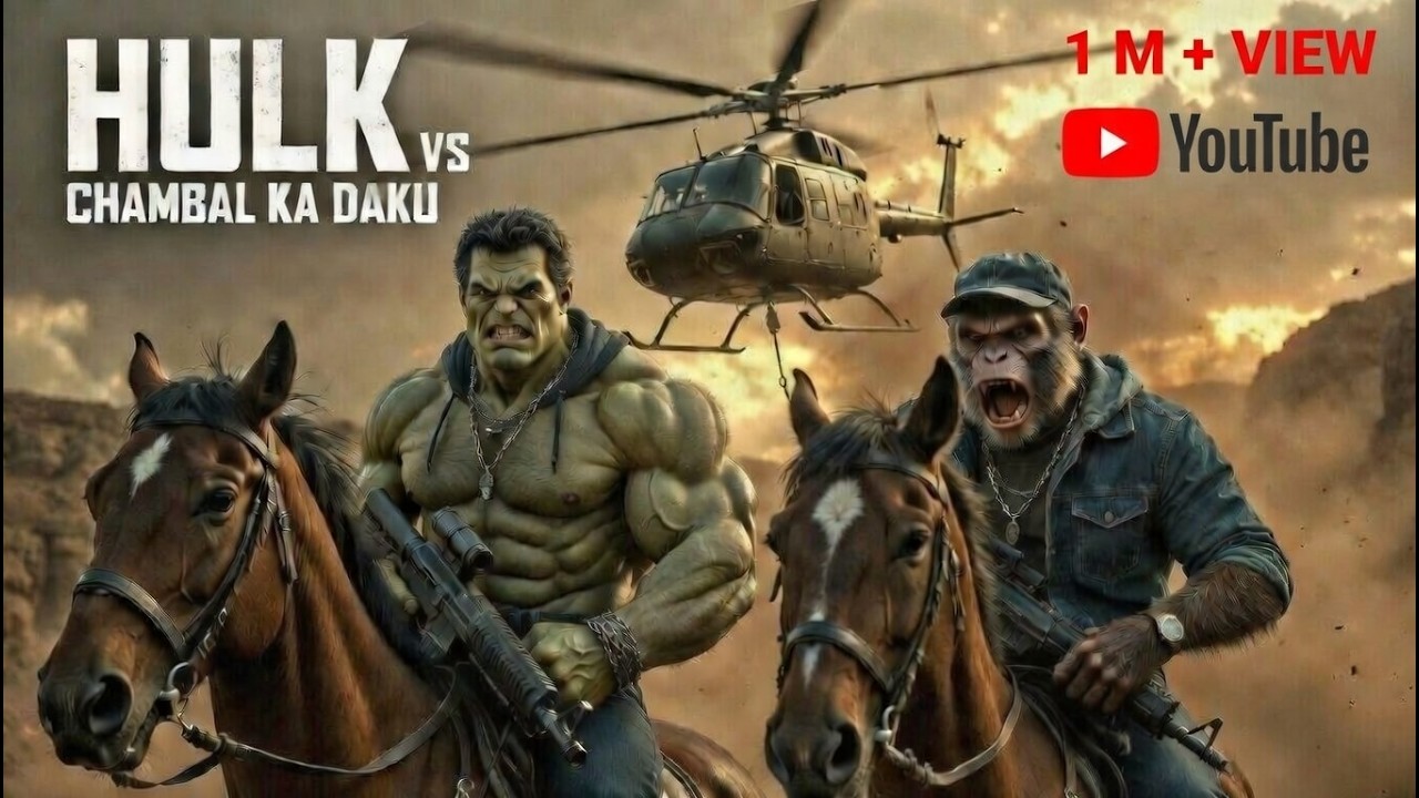 HULK + BANDAR vs Chambal Ke Daku I Ultimate Battle I Chambal Ke Dakuo Ka The End I