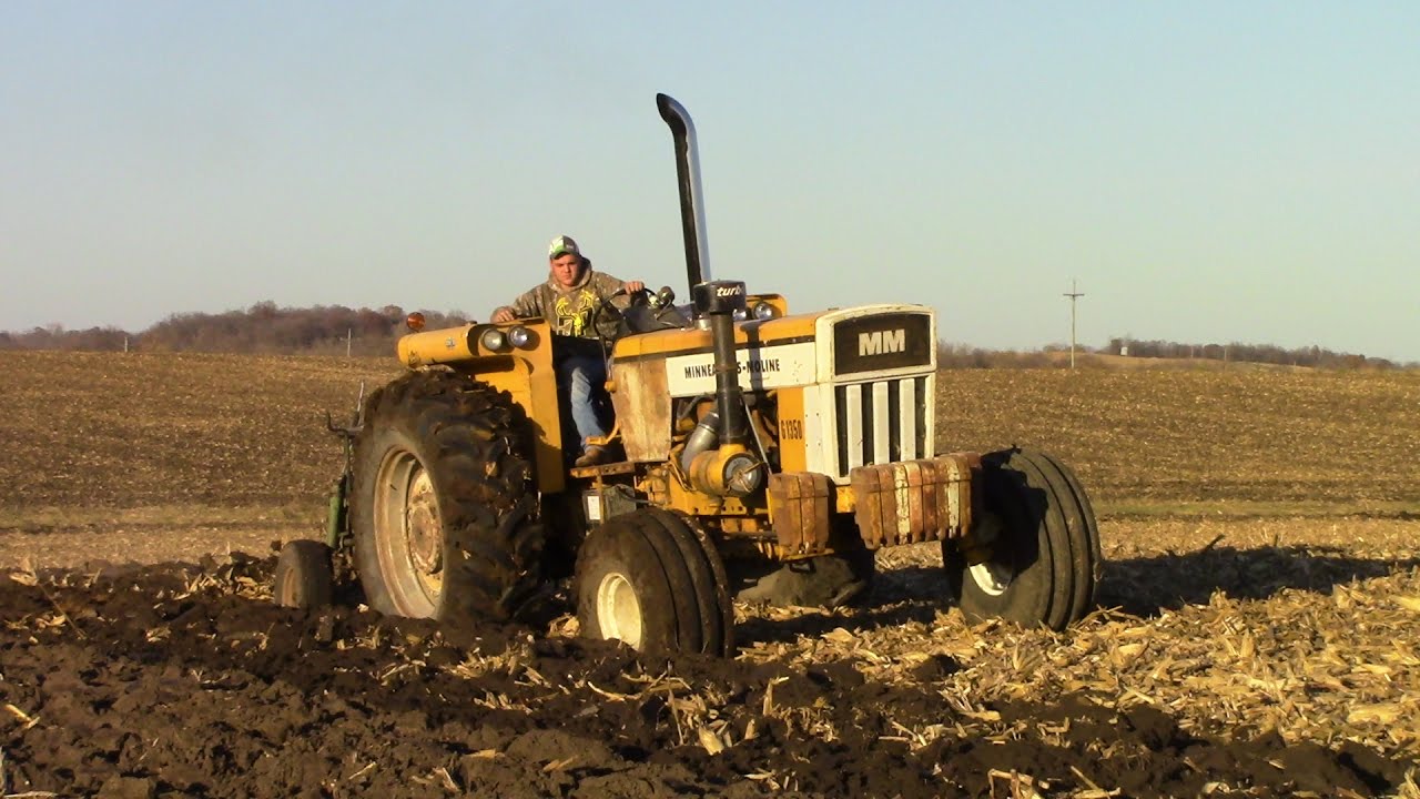 Minneapolis-Moline G-1350 Tractor and Oliver 540 Plow