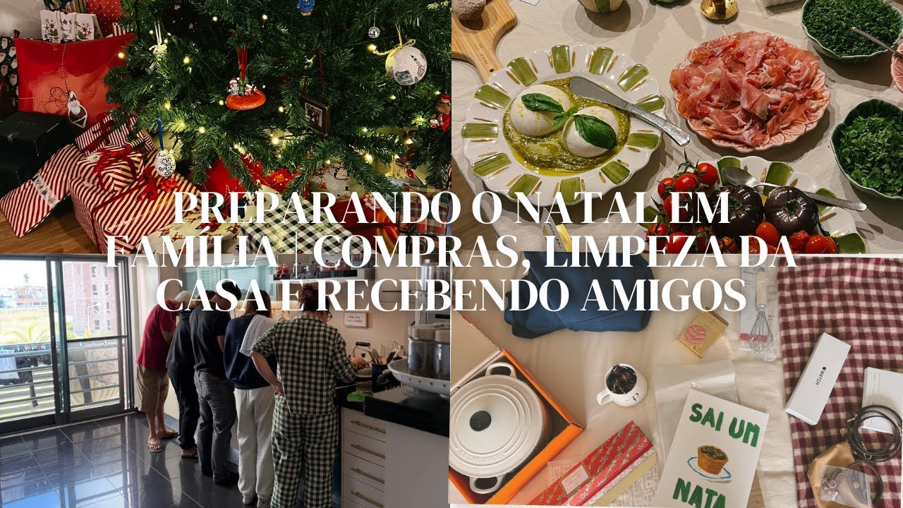 Vlog 11 | Preparando o Natal em Família: Compras, Limpeza da Casa e Recebendo Amigos