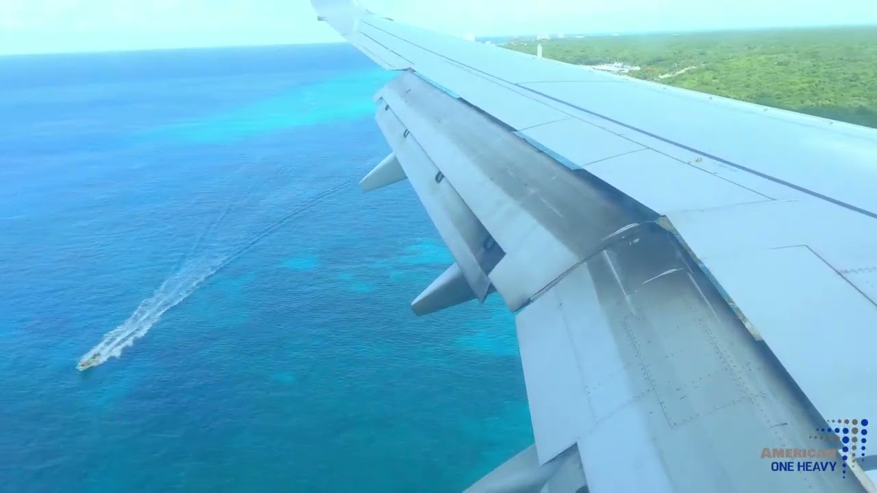 Landing in Cozumel |CZM 4K Landing |