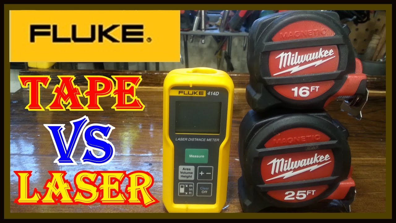 Fluke 414D Laser Distance Meter Review - Milwaukee Tape Measure  vs  Fluke  Laser  Measure