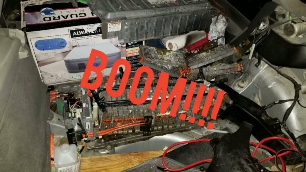 prius hybrid battery cells exploded