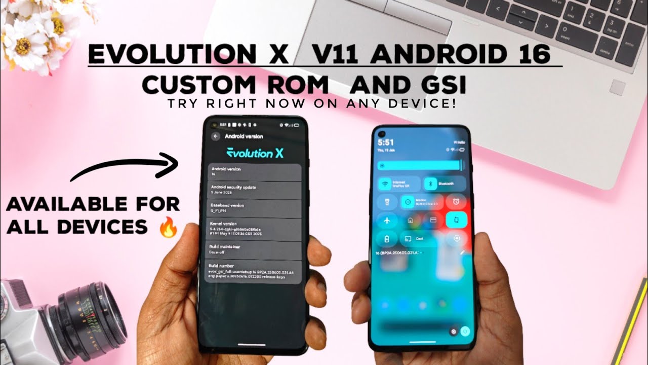 🚀Evolution X android 16 custom rom arrived any device 😲