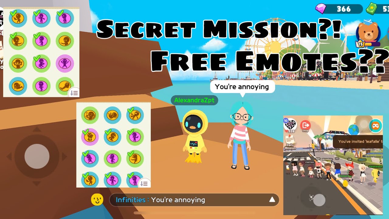[PLAY TOGETHER] SECRET MISSIONS AND GET FREE EMOTES!