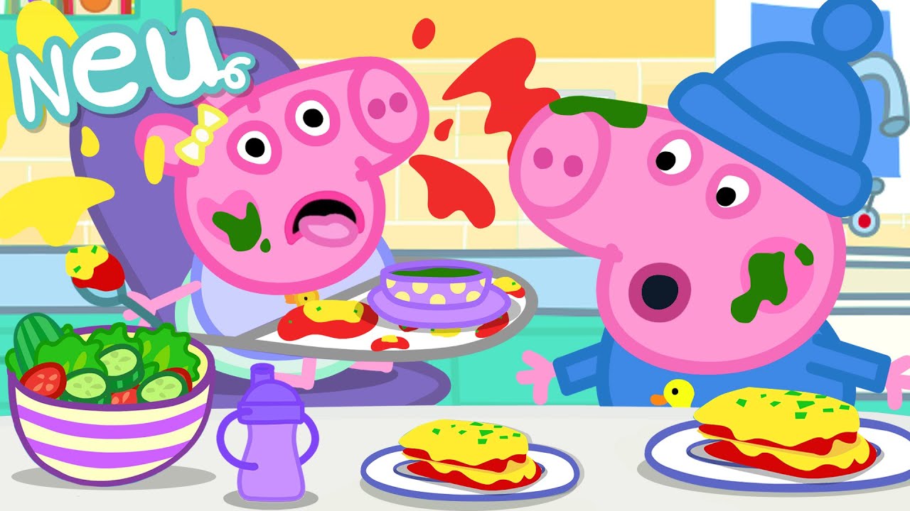 Peppa-Wutz-Geschichten 🍝 Essen wie die Großen 🍴 Videos für Kinder