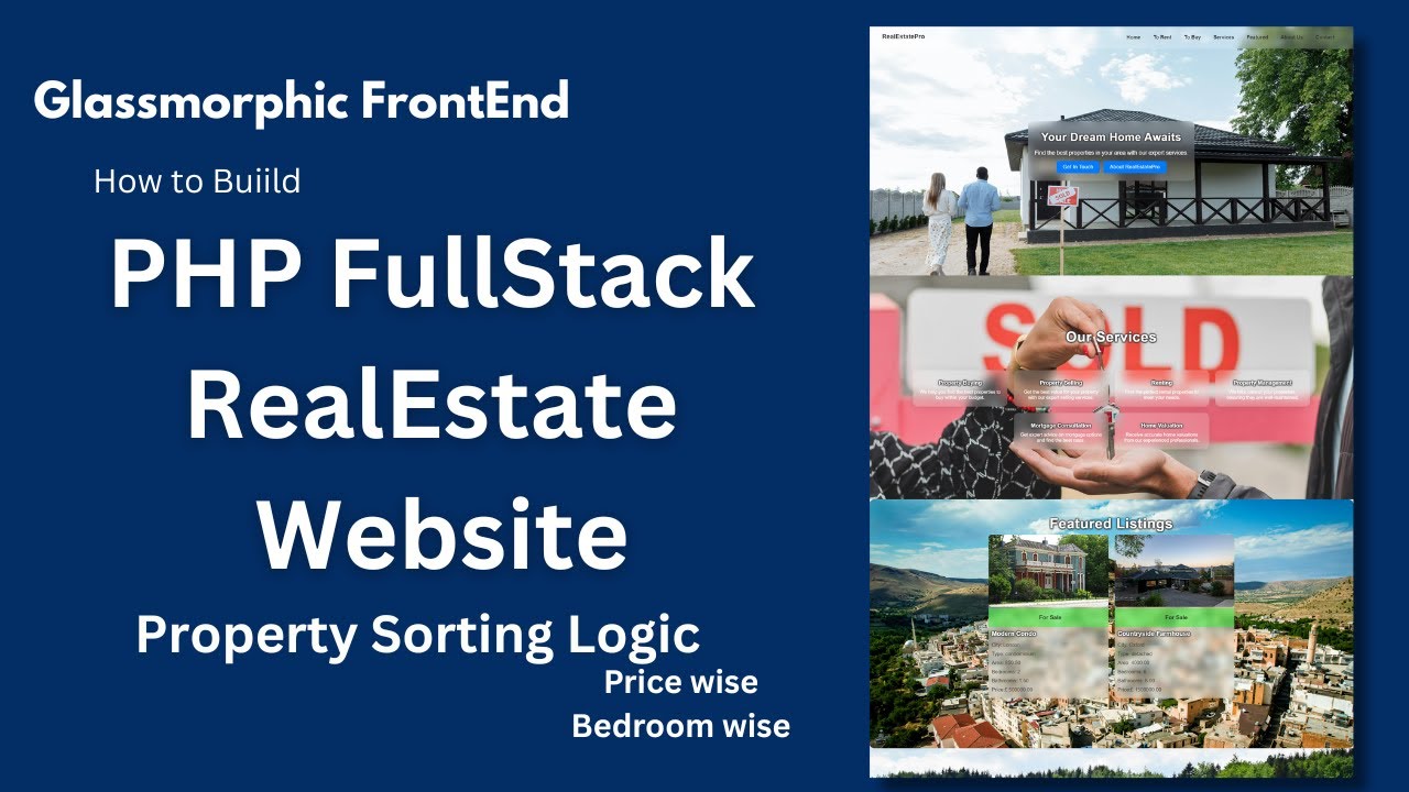 PHP Fullstack Website | Property Sorting Filters