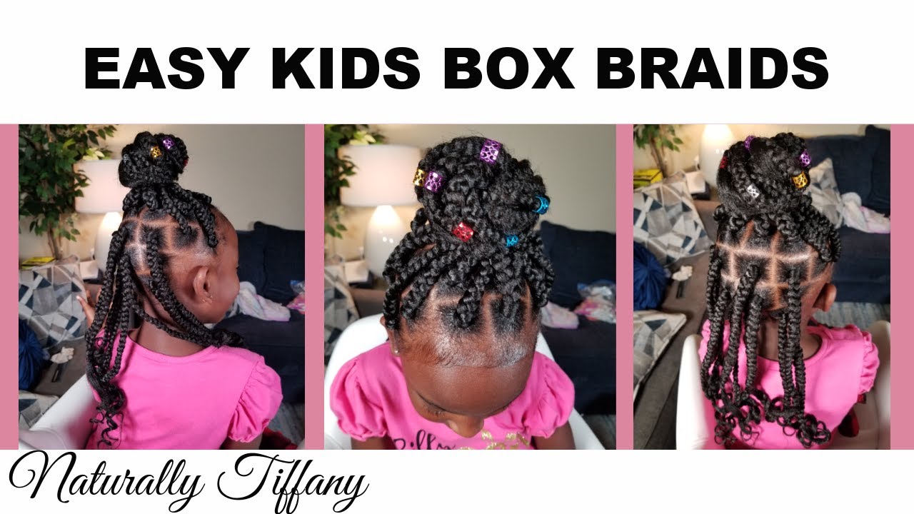 Easy Kids Box Braids | Protective Style | Kids Natural Hair Care | Dossier Fragrances
