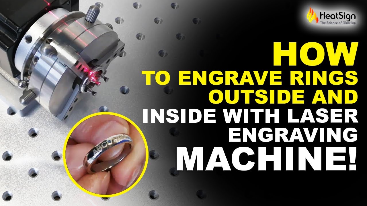 How To Engrave Rings Outside and Inside With Laser Engraving Machine!