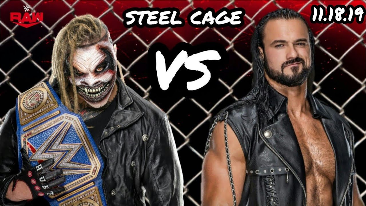 WWE DREW MCINTYRE VS THE FIEND BRAY WYATT STEEL CAGE RAW DARK MATCH 11/18/19