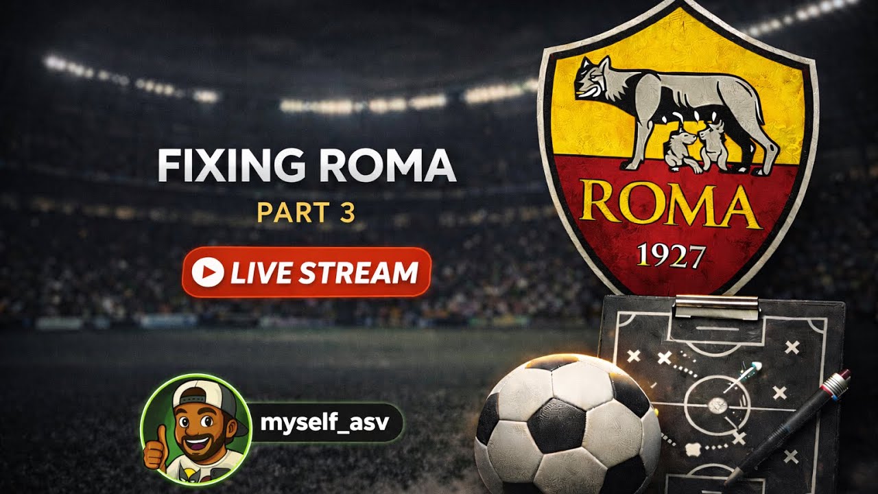 Fixing the ROMA FC 25 live by myself_asv Part 3 continuation 