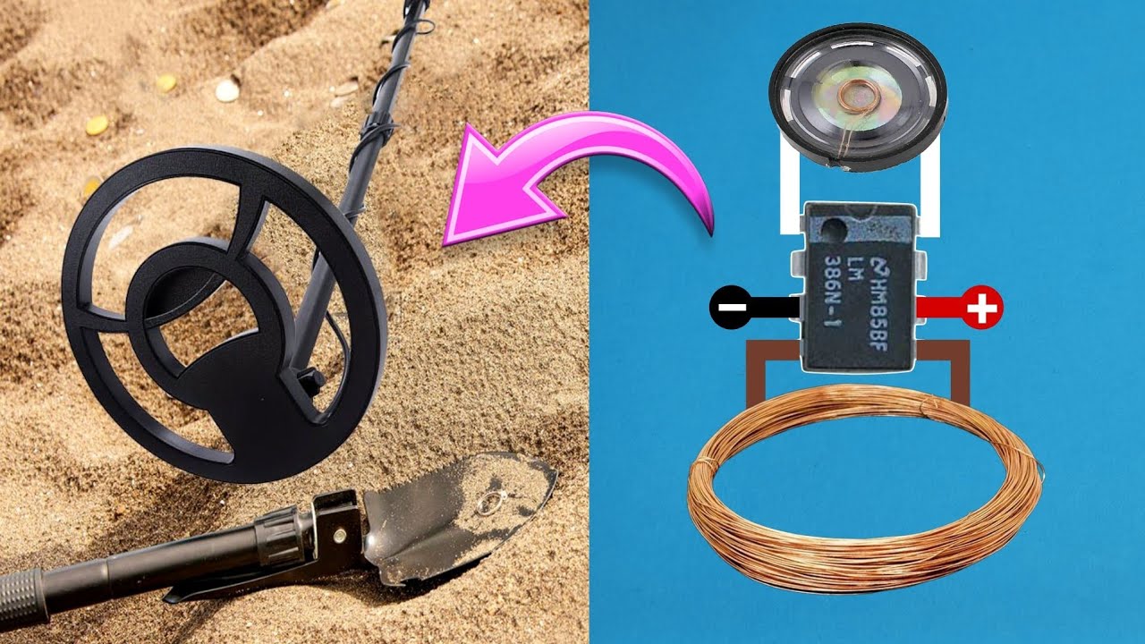 Diy  simple metal detector | diy metal detector using LM386