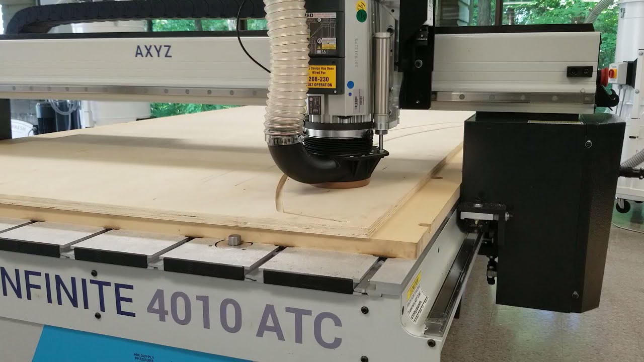 AXYZ Infinite CNC Router cutting 1