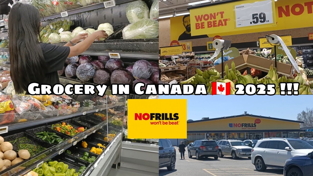 Grocery Shopping in Canada 2025 🇨🇦 | Cheapest | NO FRILLS | Prices |Vlog #canada#shopping#canadalife