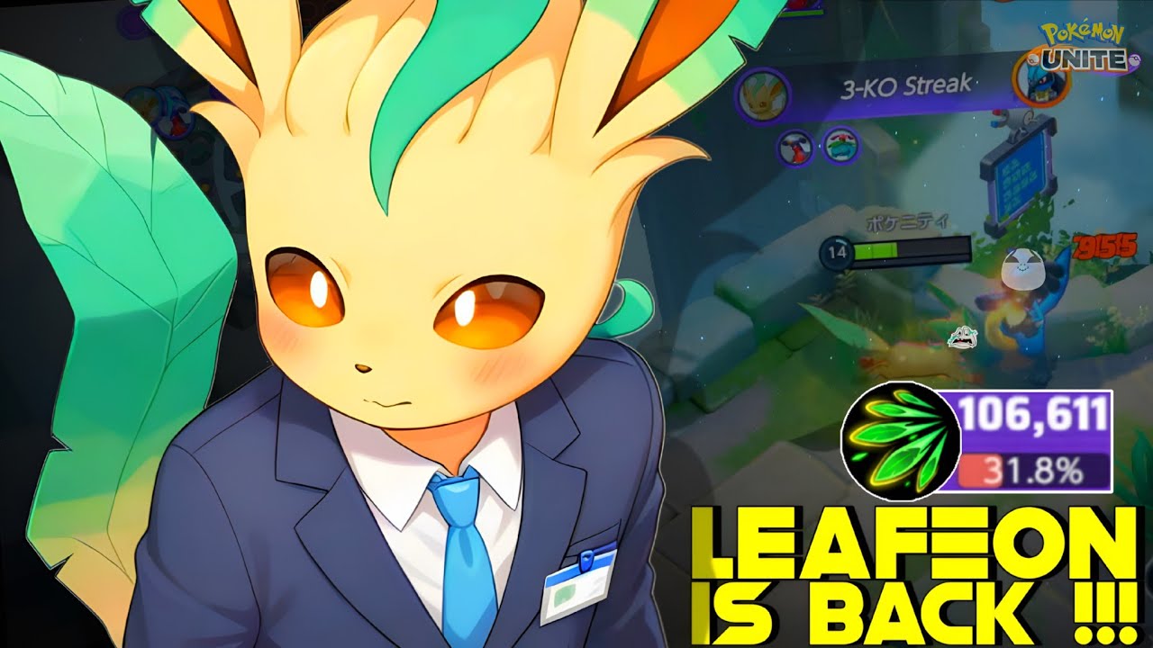 I PLAYED LEAFEON AFTER 6 MONTH IN SOLO QUEUE &...🤔 | POKEMON UNITE