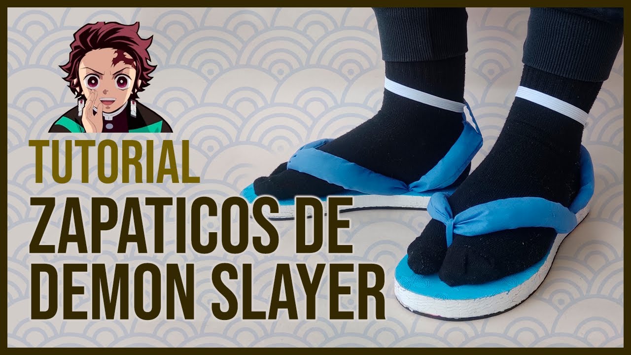 ¿Cómo hacer los zapatos de Demon Slayer? - Tutorial #cosplay