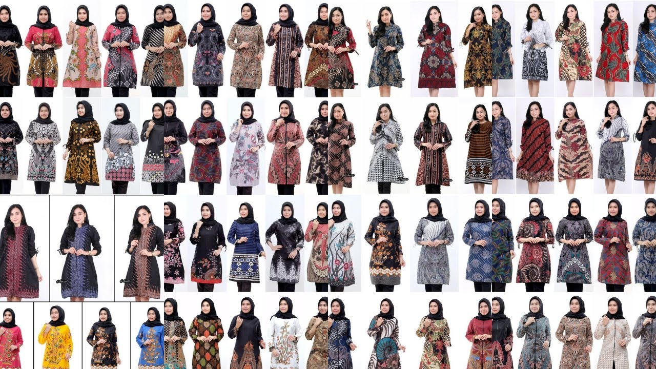 25 MODEL BAJU BATIK TUNIK WANITA TERBARU COCOK UNTUK NGANTOR DAN ACARA FORMAL LAINNYA