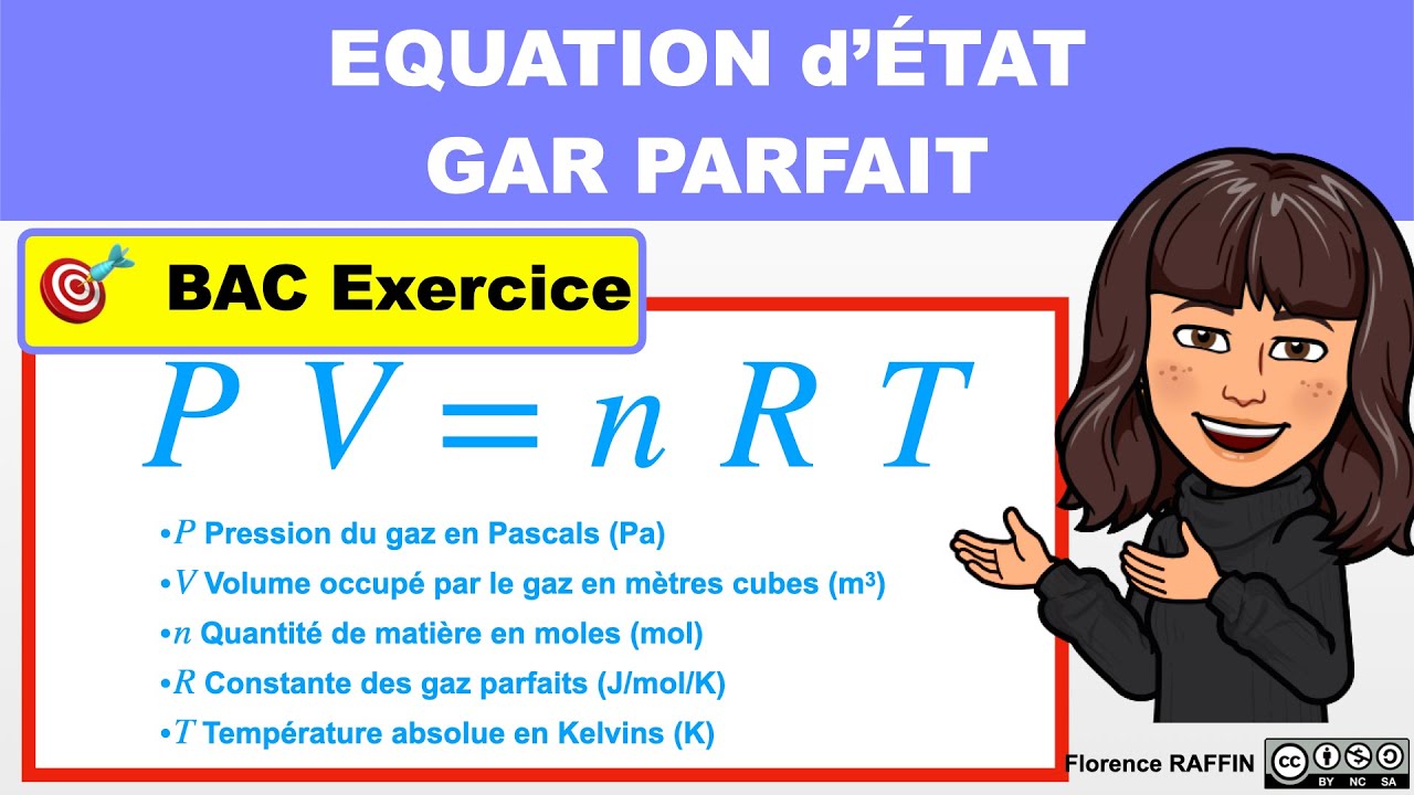 EQUATION d'ETAT GAZ PARFAIT / exercice / bac