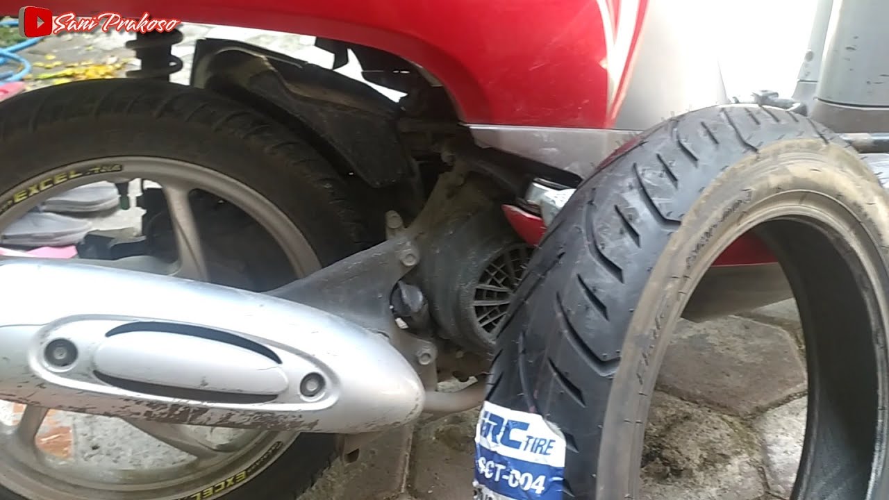 Ganti ban Scoopy esp 2016 dengan Ban yg lebih gede 100/90