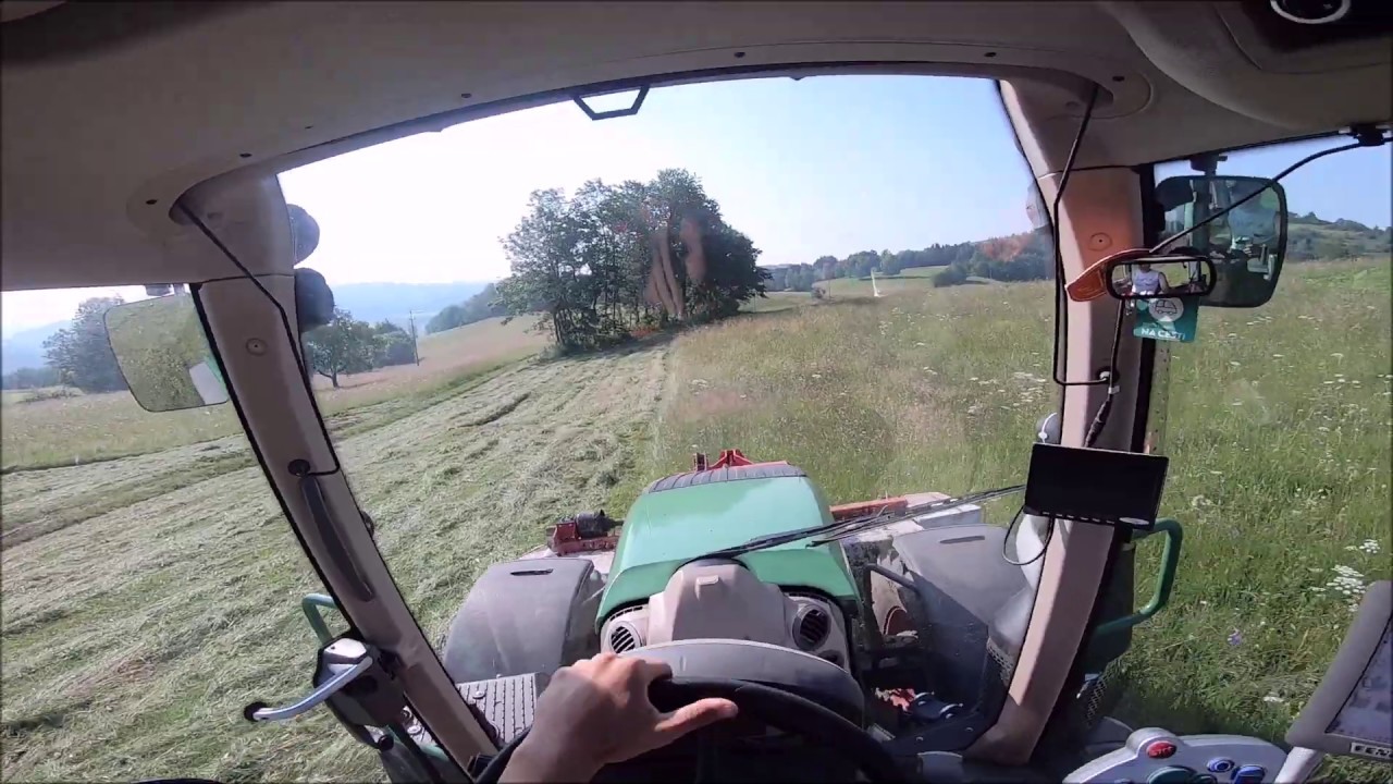 CAB VIEW Mowing (Fendt 516 vario, Lely splendimo 320f)