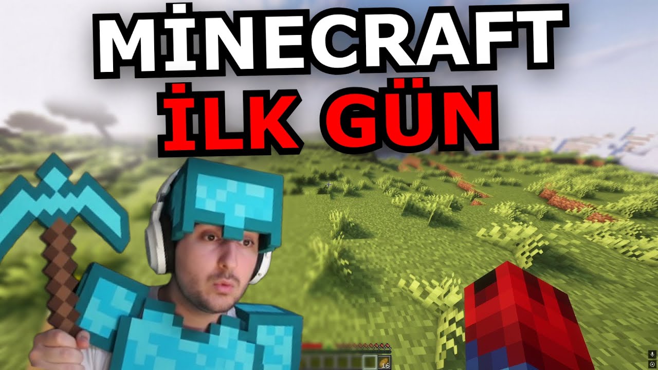 İLK GÜN EVİMİ TAMAMLADIM [Minecraft Survival] #1 Azərbaycanca